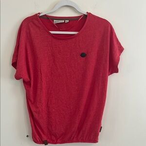 Naketano Tee Shirt M Casual Minimalist Outdoor Upscale Red Quality